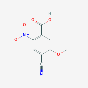 molecular formula C9H6N2O5 B15220359 4-Cyano-5-methoxy-2-nitrobenzoic acid CAS No. 1807033-58-4