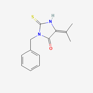 4-Imidazolidinone, 5-(1-methylethylidene)-3-(phenylmethyl)-2-thioxo-