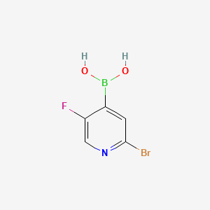 molecular formula C5H4BBrFNO2 B1522042 2-溴-5-氟吡啶-4-硼酸 CAS No. 1072951-43-9