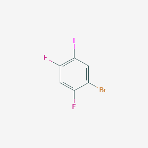 molecular formula C6H2BrF2I B1522044 1-溴-2,4-二氟-5-碘苯 CAS No. 914636-91-2