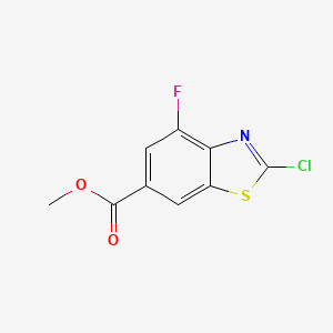 Methyl 2-chloro-4-fluorobenzo[d]thiazole-6-carboxylate