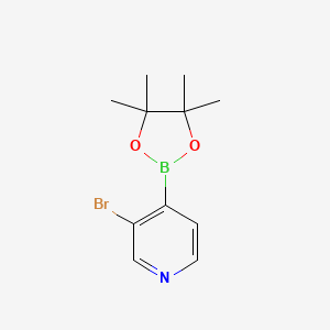 molecular formula C11H15BBrNO2 B1522046 3-Bromo-4-(4,4,5,5-tetramethyl-1,3,2-dioxaborolan-2-yl)pyridine CAS No. 458532-92-8