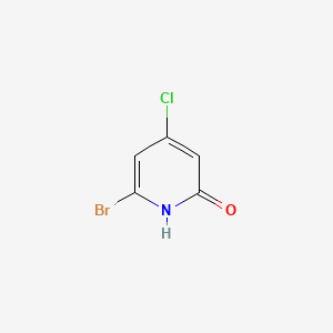 molecular formula C5H3BrClNO B15220486 6-Bromo-4-chloropyridin-2-ol 