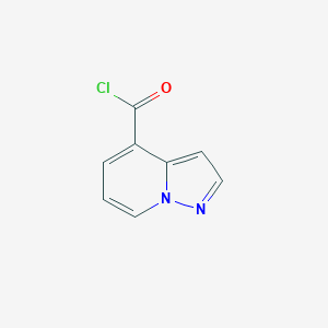 molecular formula C8H5ClN2O B15220505 Pyrazolo[1,5-a]pyridine-4-carbonyl chloride 