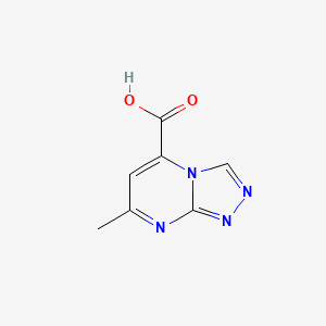 molecular formula C7H6N4O2 B15220525 7-Methyl-[1,2,4]triazolo[4,3-a]pyrimidine-5-carboxylic acid 