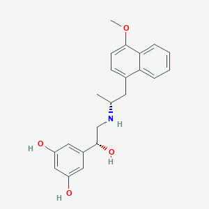 5-((R)-1-Hydroxy-2-(((R)-1-(4-methoxynaphthalen-1-yl)propan-2-yl)amino)ethyl)benzene-1,3-diol