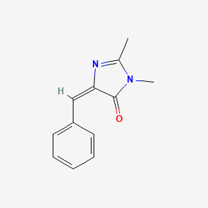 molecular formula C12H12N2O B15220568 4-Benzylidene-1,2-dimethyl-1H-imidazol-5(4H)-one 