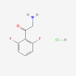 molecular formula C8H8ClF2NO B1522057 2,6-Difluorophenacylamine hydrochloride CAS No. 1210255-19-8