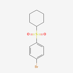 molecular formula C12H15BrO2S B1522058 1-溴-4-(环己烷磺酰)苯 CAS No. 861113-45-3