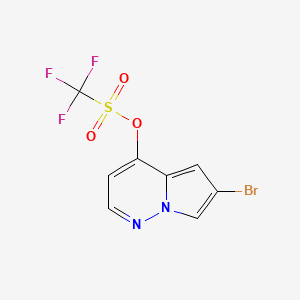 6-Bromopyrrolo[1,2-b]pyridazin-4-yl trifluoromethanesulfonate