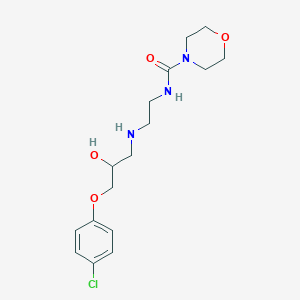 N-(2-((3-(4-Chlorophenoxy)-2-hydroxypropyl)amino)ethyl)morpholine-4-carboxamide