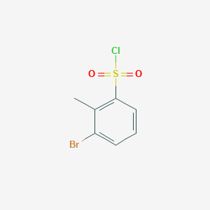 molecular formula C7H6BrClO2S B1522062 3-Bromo-2-methylbenzene-1-sulfonyl chloride CAS No. 886501-61-7
