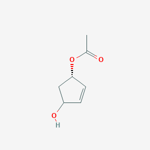 (1S)-4-Hydroxycyclopent-2-en-1-yl acetate