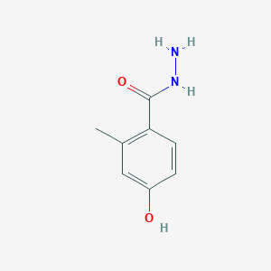 molecular formula C8H10N2O2 B15220623 4-Hydroxy-2-methylbenzohydrazide 