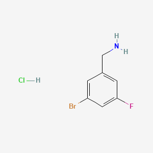 molecular formula C7H8BrClFN B1522064 3-溴-5-氟苄胺盐酸盐 CAS No. 1189924-80-8