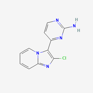 4-(2-Chloroimidazo[1,2-a]pyridin-3-yl)pyrimidin-2-amine