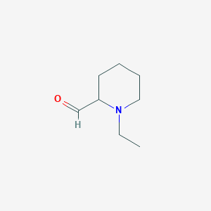 molecular formula C8H15NO B15220669 1-Ethylpiperidine-2-carbaldehyde 