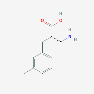 molecular formula C11H15NO2 B15220688 (S)-3-Amino-2-(3-methylbenzyl)propanoic acid 