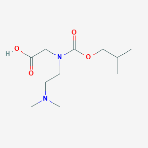 molecular formula C11H22N2O4 B15220714 N-(2-(Dimethylamino)ethyl)-N-(isobutoxycarbonyl)glycine 