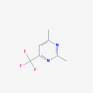 molecular formula C7H7F3N2 B15220726 2,4-Dimethyl-6-(trifluoromethyl)pyrimidine 