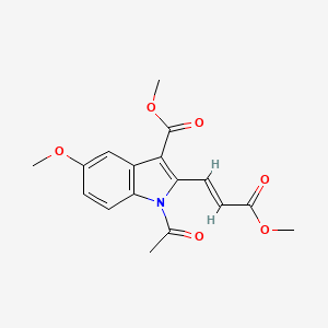 methyl (E)-1-acetyl-5-methoxy-2-(3-methoxy-3-oxoprop-1-en-1-yl)-1H-indole-3-carboxylate