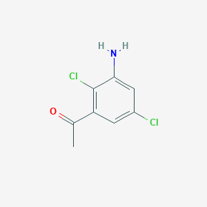 1-(3-Amino-2,5-dichlorophenyl)ethan-1-one