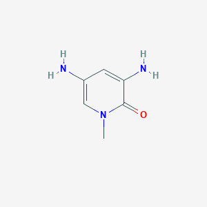 molecular formula C6H9N3O B15220795 3,5-Diamino-1-methylpyridin-2(1H)-one 