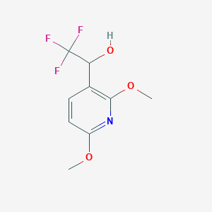 molecular formula C9H10F3NO3 B15220799 1-(2,6-Dimethoxypyridin-3-yl)-2,2,2-trifluoroethanol 