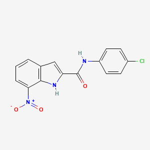 N-(4-chlorophenyl)-7-nitro-1H-indole-2-carboxamide