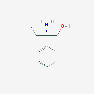 molecular formula C10H15NO B15220814 (S)-2-Amino-2-phenylbutan-1-ol 