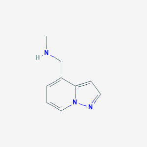 molecular formula C9H11N3 B15220819 N-Methyl-1-(pyrazolo[1,5-a]pyridin-4-yl)methanamine 