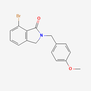 molecular formula C16H14BrNO2 B15220822 7-Bromo-2-(4-methoxybenzyl)isoindolin-1-one 