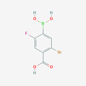 molecular formula C7H5BBrFO4 B1522087 4-Borono-2-bromo-5-fluorobenzoic acid CAS No. 957034-89-8