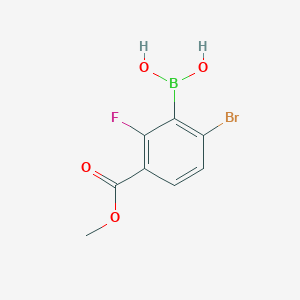 molecular formula C8H7BBrFO4 B1522088 (6-Bromo-2-fluoro-3-(methoxycarbonyl)phenyl)boronic acid CAS No. 957120-79-5