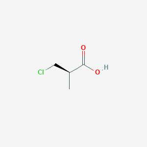 molecular formula C4H7ClO2 B15220884 (2R)-3-Chloro-2-methylpropanoic acid CAS No. 82340-62-3