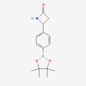 4-[4-(4,4,5,5-Tetramethyl-1,3,2-dioxaborolan-2-yl)phenyl]azetidin-2-one