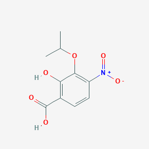 molecular formula C10H11NO6 B15220923 2-Hydroxy-3-isopropoxy-4-nitrobenzoic acid 