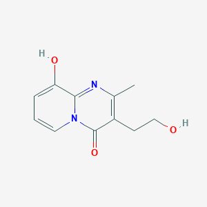 molecular formula C11H12N2O3 B152210 9-hydroxy-3-(2-hydroxyethyl)-2-methyl-4H-pyrido[1,2-a]pyrimidin-4-one CAS No. 181525-38-2