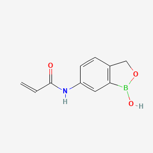 molecular formula C10H10BNO3 B15221033 N-(1-Hydroxy-1,3-dihydrobenzo[c][1,2]oxaborol-6-yl)acrylamide 