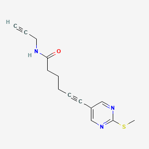 6-(2-(Methylthio)pyrimidin-5-yl)-N-(prop-2-yn-1-yl)hex-5-ynamide