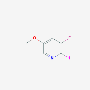 molecular formula C6H5FINO B15221048 3-Fluoro-2-iodo-5-methoxypyridine 