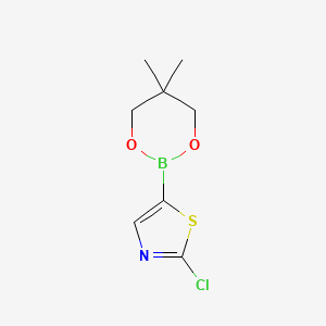 molecular formula C8H11BClNO2S B15221087 2-Chloro-5-(5,5-dimethyl-1,3,2-dioxaborinan-2-yl)thiazole 