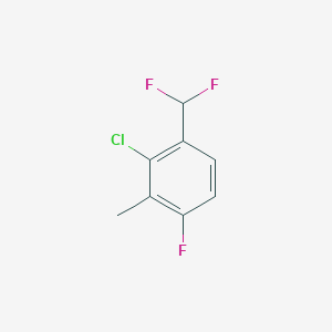 2-Chloro-1-(difluoromethyl)-4-fluoro-3-methylbenzene