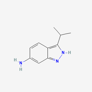 molecular formula C10H13N3 B15221118 3-Isopropyl-1H-indazol-6-amine 