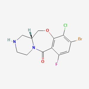 molecular formula C12H11BrClFN2O2 B15221130 (R)-9-Bromo-10-chloro-7-fluoro-1,2,3,4,12,12a-hexahydro-6H-benzo[f]pyrazino[2,1-c][1,4]oxazepin-6-one 