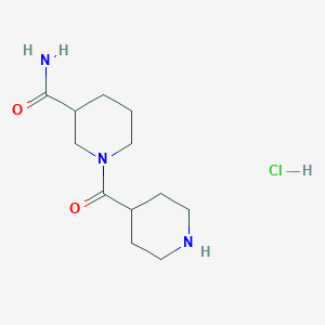 B1522114 1-(Piperidin-4-ylcarbonyl)piperidine-3-carboxamide hydrochloride CAS No. 1197652-13-3