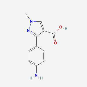 B1522115 3-(4-aminophenyl)-1-methyl-1H-pyrazole-4-carboxylic acid CAS No. 1197965-65-3