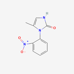 molecular formula C10H9N3O3 B1522116 5-methyl-1-(2-nitrophenyl)-2,3-dihydro-1H-imidazol-2-one CAS No. 1197478-23-1