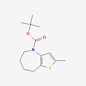 tert-Butyl 2-methyl-5,6,7,8-tetrahydro-4H-thieno[3,2-b]azepine-4-carboxylate