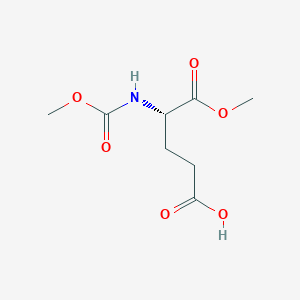 (S)-5-Methoxy-4-((methoxycarbonyl)amino)-5-oxopentanoic acid